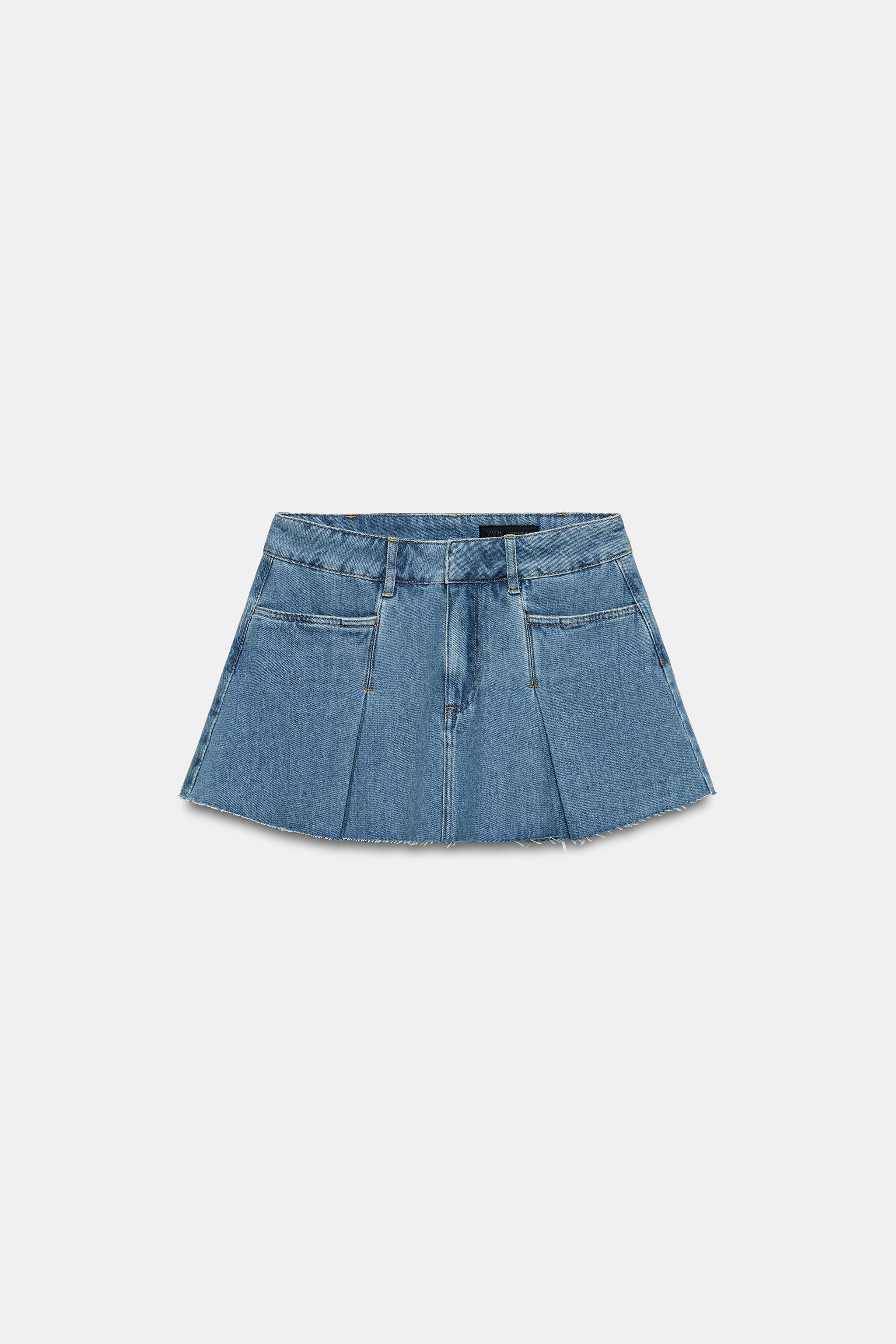 ZW COLLECTION DENIM MINI SKIRT